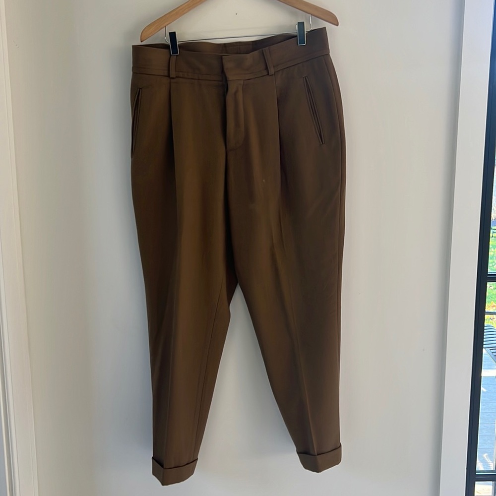 Kent and Curwen David Beckham collab brown pants